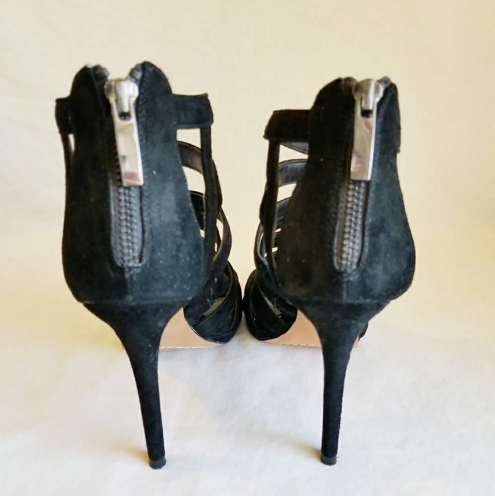 Steve Madden Suede Strappy Heels - Picture 3 of 5